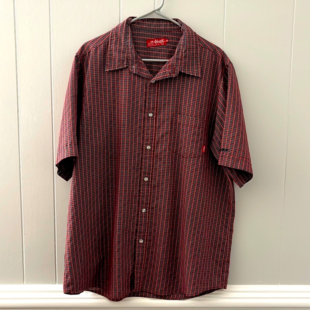 Men’s Billabong Casual Button Down Surf Skate Shirt Short Sleeve Size XL